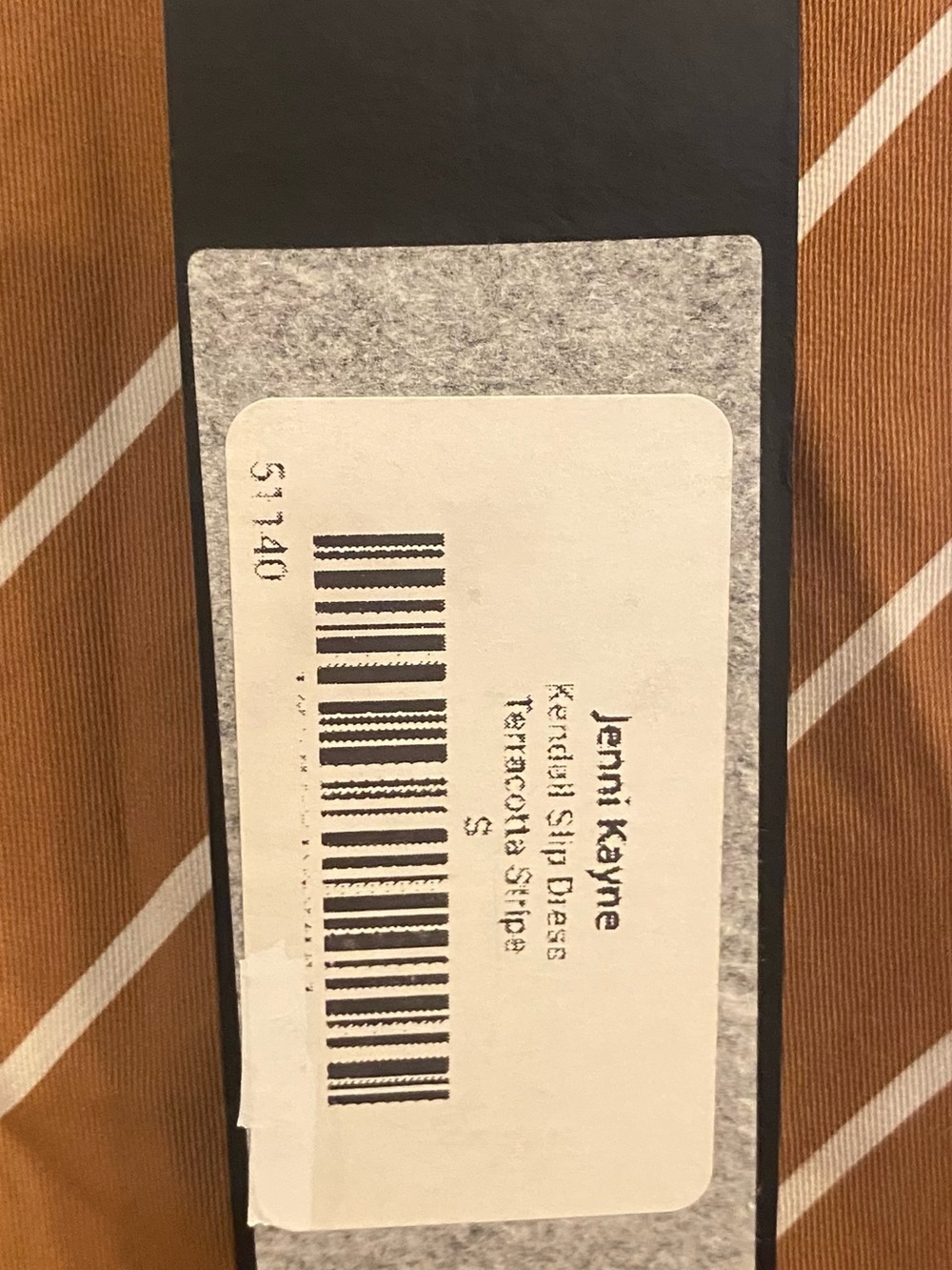 Jenni Kayne Kendall Slip Dress Sz S Terracotta/White Striped Pattern Adjustable - Picture 4 of 9